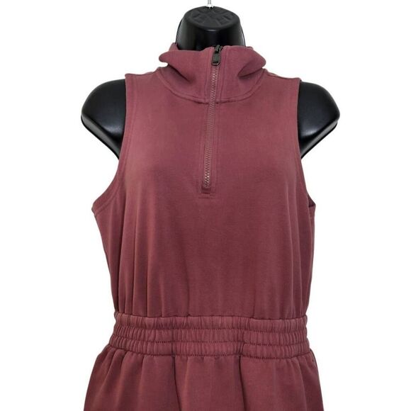 Athleta Retroterry Dress Size Small 1/4 Zip Pockets Comfort - Picture 2 of 6